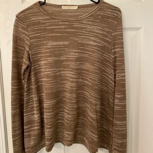 Camel knit top